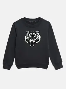 Antony Morato Boys Printed Round Neck Sweatshirt