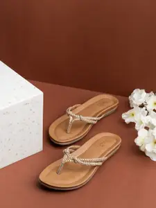 Inc 5 Women Striped Party One Toe Flats