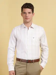 Allen Solly Men Slim Fit Spread Collar Checked Cotton Formal Shirt