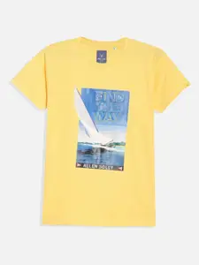 Allen Solly Junior Boys Graphic Printed Round Neck Cotton T-shirt