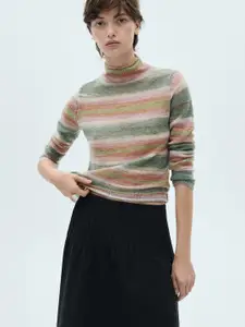 MANGO Women Striped Pullover