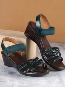 Mochi Embellished Leather Stiletto Peep Toes