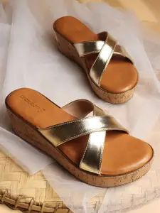 DressBerry Women Embellished PU Platform Sandals