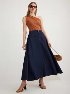 Trendyol Pure Cotton Flared Maxi Skirt