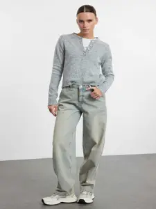 Trendyol Women Cotton Straight Fit Jeans