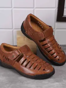 Mochi Men Leather Shoe-Style Sandals