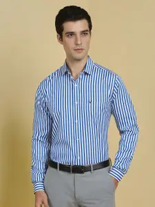 Allen Solly Men Slim Fit Spread Collar Vertical Striped Cotton Formal Shirt