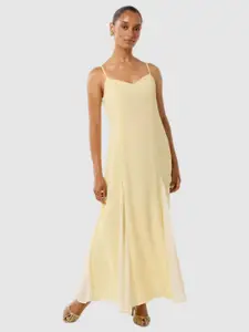 Forever New Colourblocked Crepe Fit & Flare Maxi Dress