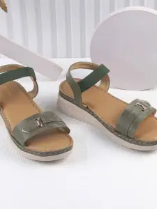 WALKWAY by Metro Women Open Toe Flats with Buckles