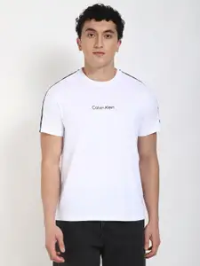 Calvin Klein Jeans Men Typography Printed Round Neck Cotton T-shirt