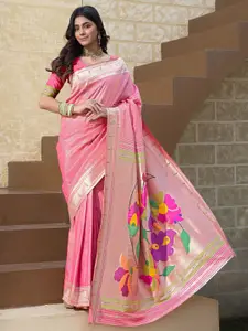 Satrani Ethnic Motifs Zari Paithani Saree
