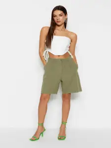 Trendyol Women Above Knee Mid-Rise Shorts