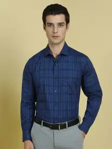 Allen Solly Men Slim Fit Spread Collar Checked Cotton Formal Shirt