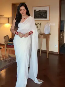 HMP Fashion Plain Ready To Wear Saree