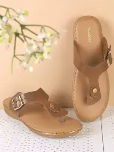 WALKWAY by Metro Women T-Strap Flats with Buckles