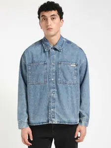 Calvin Klein Jeans Men Washed Denim Jacket