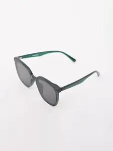 Snitch Men Oversized Square Dark Green Sunglasses SN0067