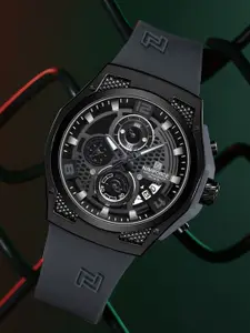 Naviforce Men Skeleton Dial & Straps Analogue Watch NF8051T_B B GY