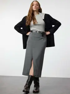 Trendyol Women Midi Pencil Skirt