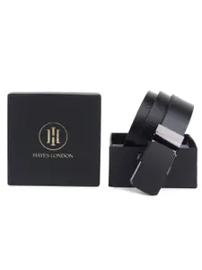 Hayes London Men 2 Leather Reversible Formal Belt