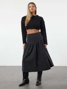 Trendyol Women Pure Cotton A-line Midi Skirts