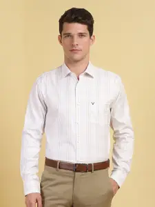 Allen Solly Men Slim Fit Spread Collar Checked Cotton Formal Shirt
