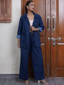 The Quince Life Royal Blue Blazer Coord Set (Set of 2)