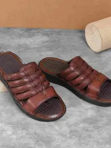 Mochi Men Leather Slip On Comfort Sandals