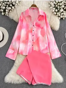 MADE FOR HER LABEL Printed Shirt With Shorts Co-Ords