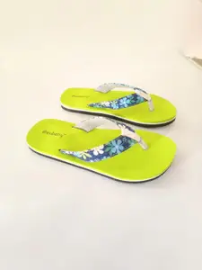 DressBerry Women Printed Rubber Thong Flip-Flops