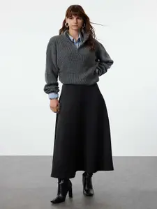 Trendyol Flared Midi Skirt