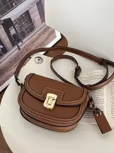 StyleCast Embellished Bucket Satchel with Cut Work