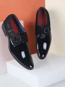 Metro Men Leather Formal Monk Shoes