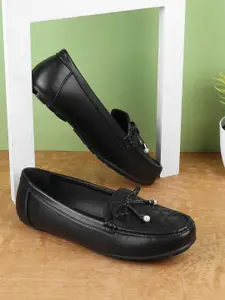Mochi Women Textured Loafers