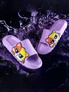 KAPYANSH Women Printed Rubber Sliders