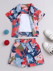 taffykids Girls Shoulder Straps Top With Shorts With Shirt