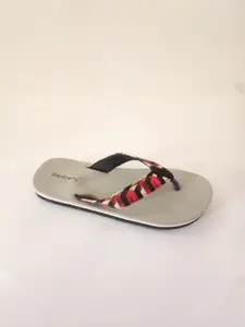 DressBerry Women Printed Rubber Thong Flip-Flops