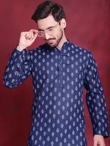 Jompers Men Floral Printed Regular Kurta with Pyjamas