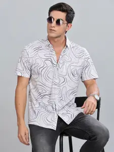 BULLMER Men Standard Opaque Printed Casual Shirt