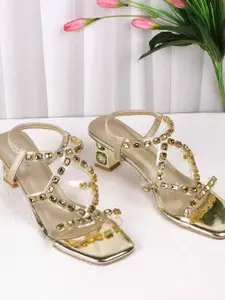 Metro Embellished Block Gladiators