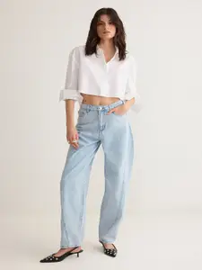 Trendyol Women Regular Fit Mid-Rise Light Fade Jeans