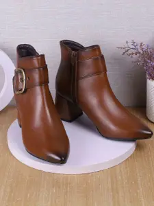 Metro Women Block Heel Regular Boots