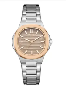 Lee Cooper Women Brass Dial & Stainless Steel Bracelet Style Straps Analogue Watch LC08017.560