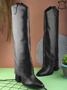 The Roadster Lifestyle Co. Women Block Heel Slouchy Boots