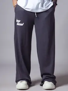 HOP HEAD Men Brand Logo Cotton Mid-Rise Track Pant