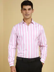 Allen Solly Men Slim Fit Spread Collar Vertical Striped Cotton Formal Shirt
