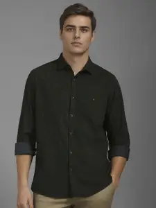 Louis Philippe Sport Men Slim Fit Geometric Printed Cotton Casual Shirt