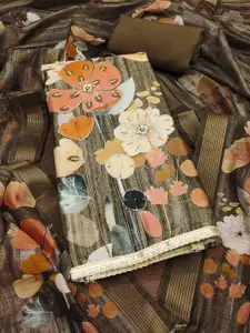 Maroosh Floral Embroidered Unstitched Dress Material