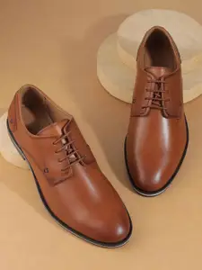 Metro Men Textured Leather Derbys