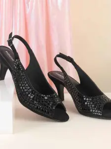 Mochi Embellished Block Peep Toes